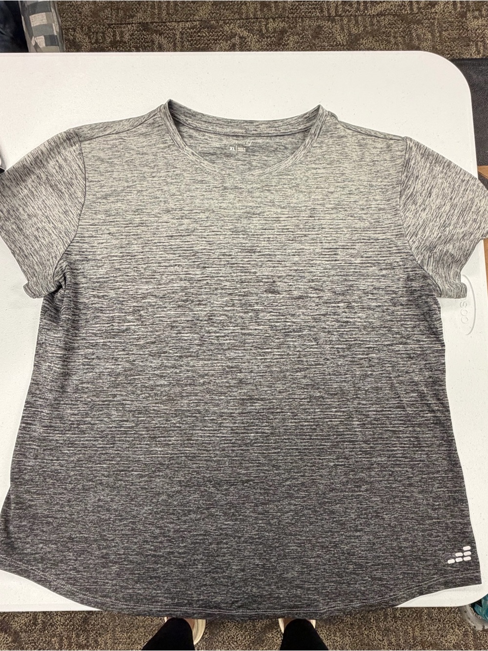 BCG Gray Ombre Crew Neck Women's Top size XL